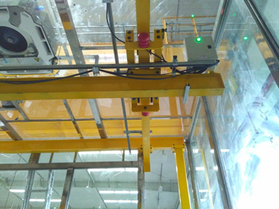  1T single beam ultra low suspension crane  